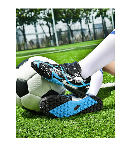New Men Kids Professional Soccer Shoes Grass Boys Ultralight Football Boots Match Training Shoes Cleats Non-Slip Drop Shipping