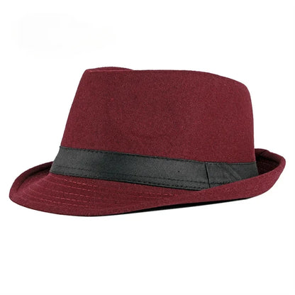 Spring Summer Wool Wedding Hat for Mid-Aged Men Couple Fashion Autumn Winter Party Plaid Luxury Design Jazz Hat Fedora Hat Women