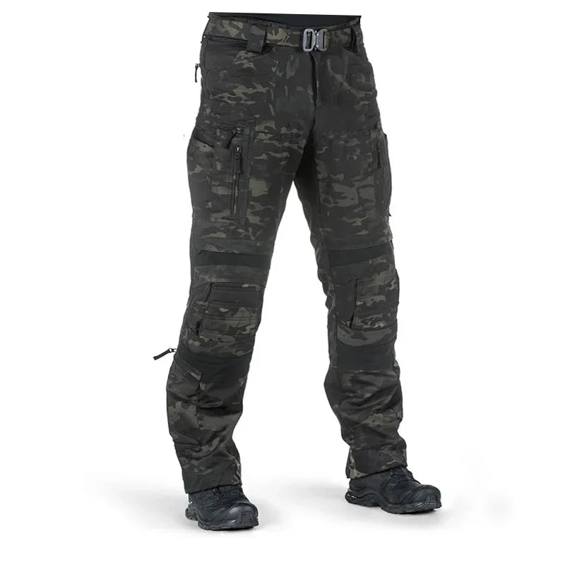 P40 Waterproof Tactical Cargo Pants Men Resistant Multiple Pockets Combat Training Trousers Outdoor Camouflage Paintball Pants