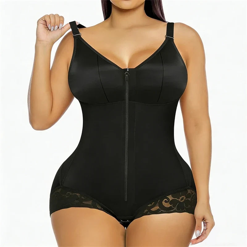 Women' Corset Compression Garments Abdomen Shaping Short Vest Girdles Postpartum Post Liposuction Bodysuit Fajas Colombianas