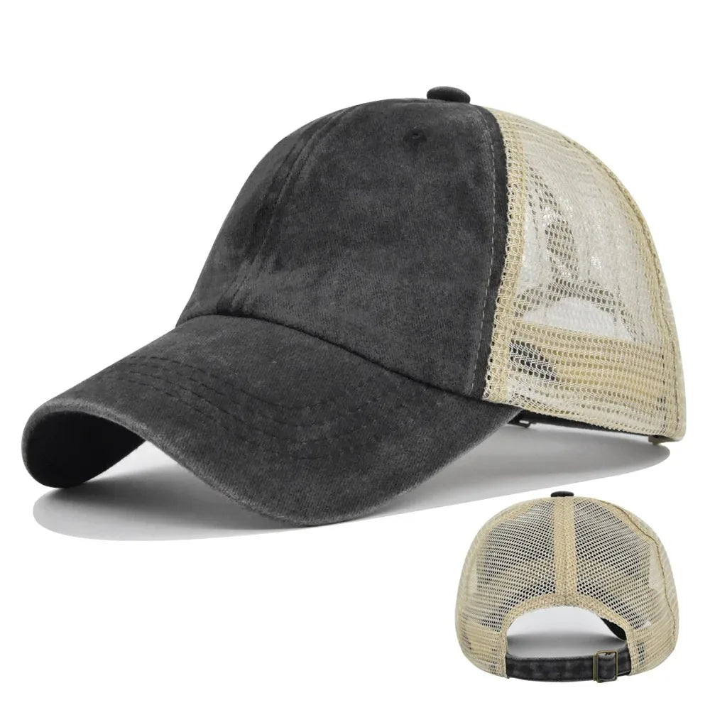Fashion Men Baseball Cap Hot Sale Unisex Trucker Hat Multi Colors Plain Baseball Cap Women Men Washed Cotton Cap