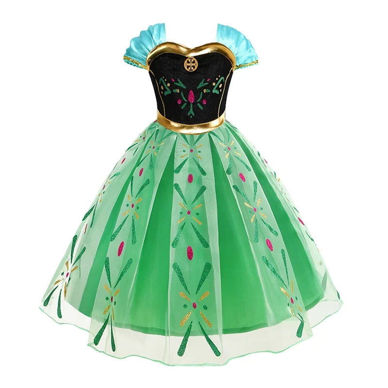 Girls Costume Sleeping Beauty Aurora Princess Party Rapunzel Halloween Snow White Cosplay Costume Kid Cinderella Dress up
