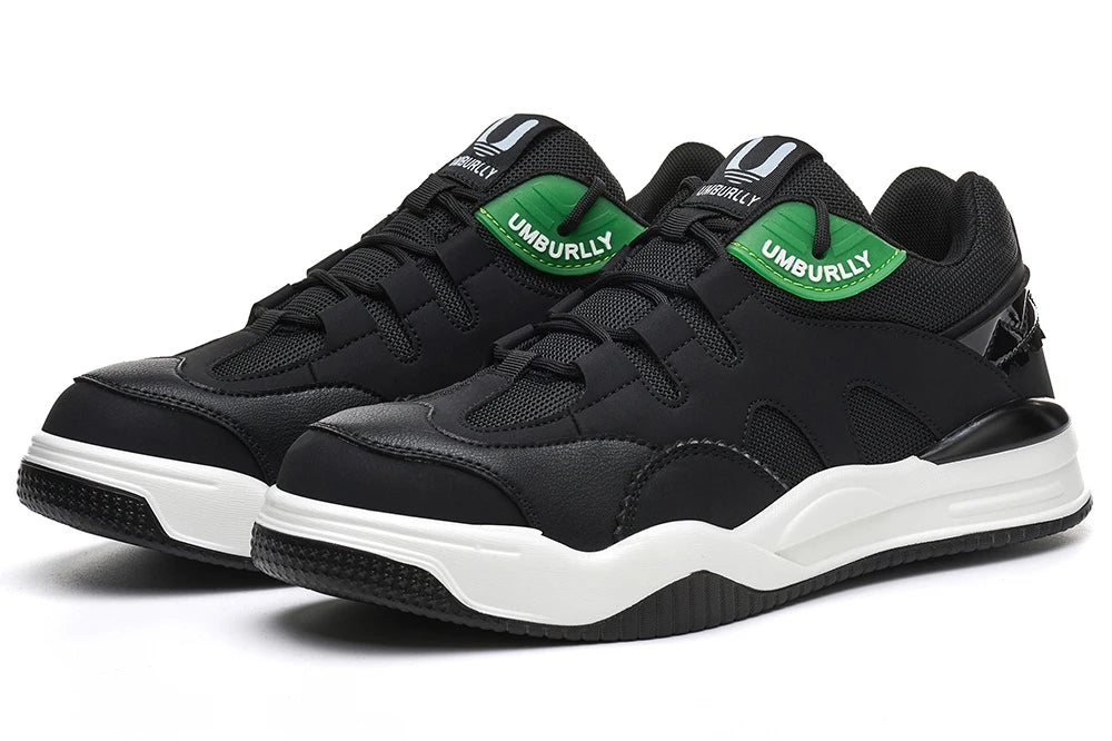 Fashion 2025 New Work Shoes Men Steel Toe Anti Smashing Indestructible Sneakers Splicing Design Comfortable Male Footwear