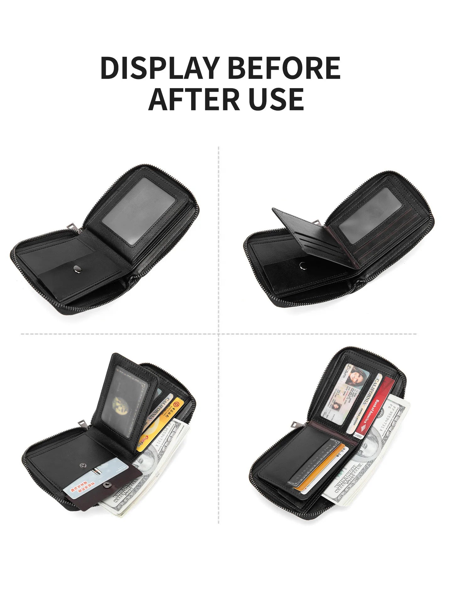 Classic Short Genuine Leather Men Wallets Fashion Coin Pocket Card Holder Men Purse Simple Quality Male Wallets