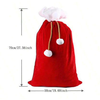 Santa Beard Christmas Costume Set,3pcs/set (Santa Claus Fake Long Beard and Hat,Storage Bag),Santa Beard Costume Accessories