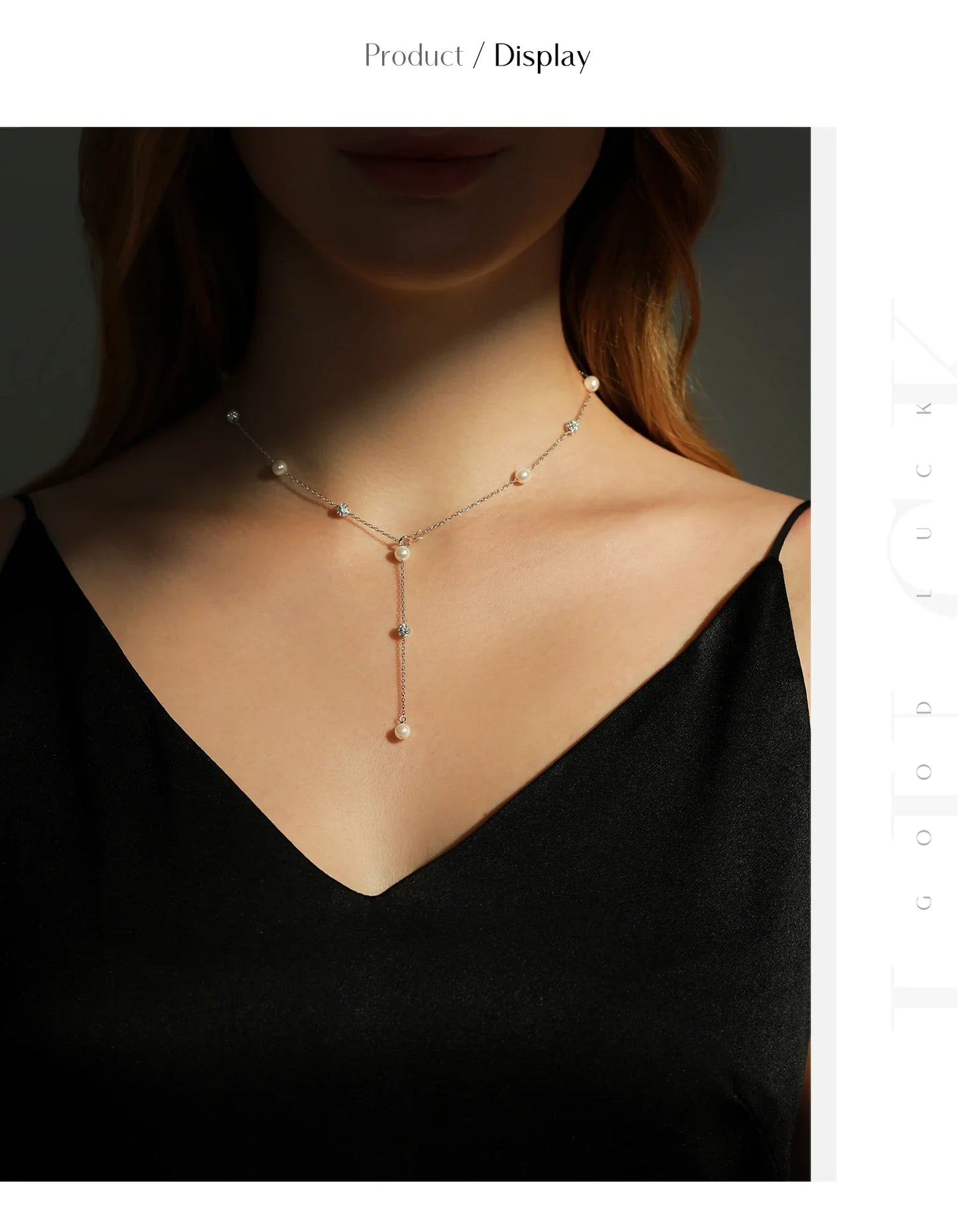 925 Sterling Silver Shambhala Sparkling Zirconia Ball Chain Luxury Shiny Y Shape Necklace For Women Fine Choker Jewelry