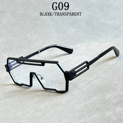 Steampunk Sunglasses For Men Vintage Designer Punk Fashion Glasses Retro One-Pieces Gafas De Sol Hombre Lunette De Soleil Homme