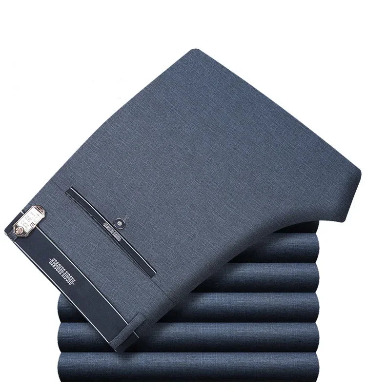 Men's Suit Pants High Quality Summer Men Dress Pants Straight Business Mens Formal Pants Big Size Classical Trousers