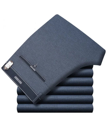Men's Suit Pants High Quality Summer Men Dress Pants Straight Business Mens Formal Pants Big Size Classical Trousers