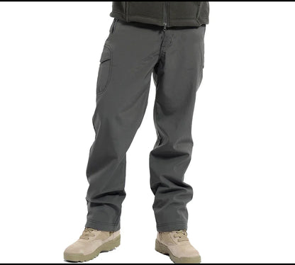 Tactical Pants Soft Shell Fleece Cargo Pants Men Hunting Pants Camouflage  Pant Casual Trousers Unisex Waterproof