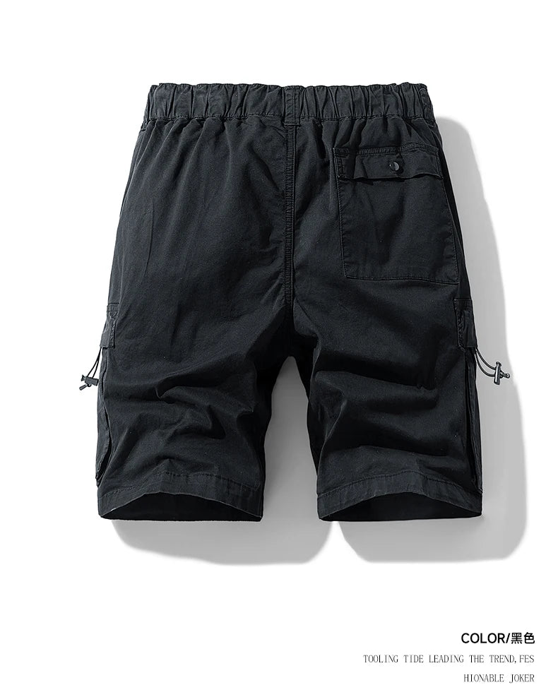 Men Multi Pocket Loose Cargo Pants Men Thin Breathable Casual Outdoor Male Shorts Men Summer Shorts New Trendy Sports Shorts