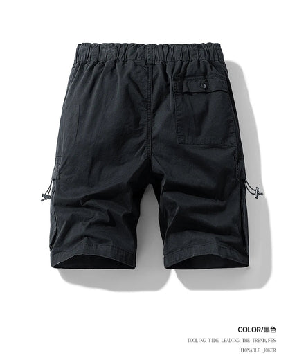 Men Multi Pocket Loose Cargo Pants Men Thin Breathable Casual Outdoor Male Shorts Men Summer Shorts New Trendy Sports Shorts