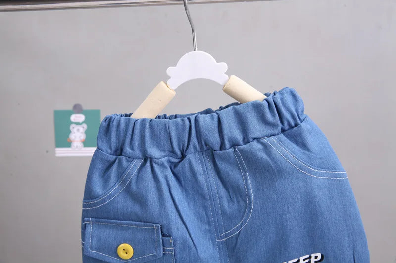 0-5Years New Baby Boys Girls Summer Clothes Sets Kids Cartoon Cotton T Shirt Shorts 2pcs/sets Children Clothing Tracksuits Set