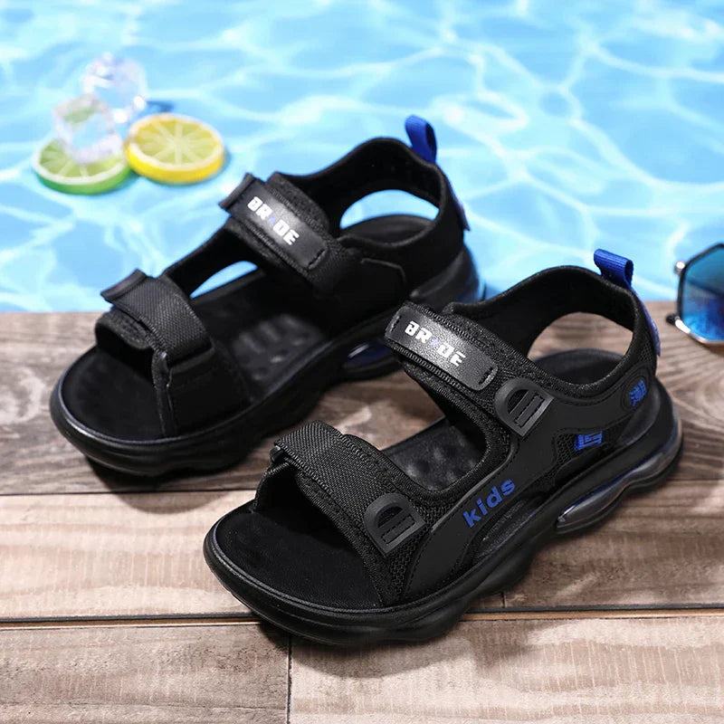 Summer Beach Sandals For Boys Outdoor Fashion Casual Shoes Anti-slippery Soft-soled Kid's Breathable Walking Sandials