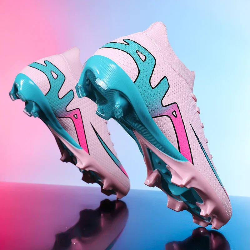 New Men Football Boots Grass Futsal Sneakers High-quality Match Cleats High-top Non-Slip Soccer Shoes Indoor Hot-selling Outdoor