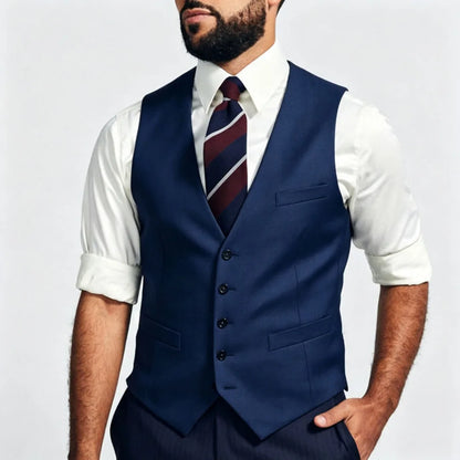 Men Vest Dark Gray Single Breasted V Neck Solid Waistcoat For Wedding Banquet Business Work Office Casual Daily Men Suit Vest