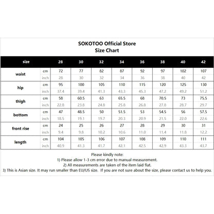 Men Sakura Embroidery Denim Jeans Streetwear Boot Cut Pants Released Hem Flared Trousers with Ripped And Cherry Blossom Design