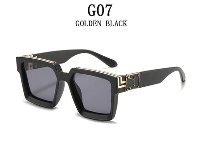 Millionaire Sunglasses For Men Vintage Square Fashion Glasses Luxury Retro Sunglasses Women Trending Punk Gafas De Sol Lentes