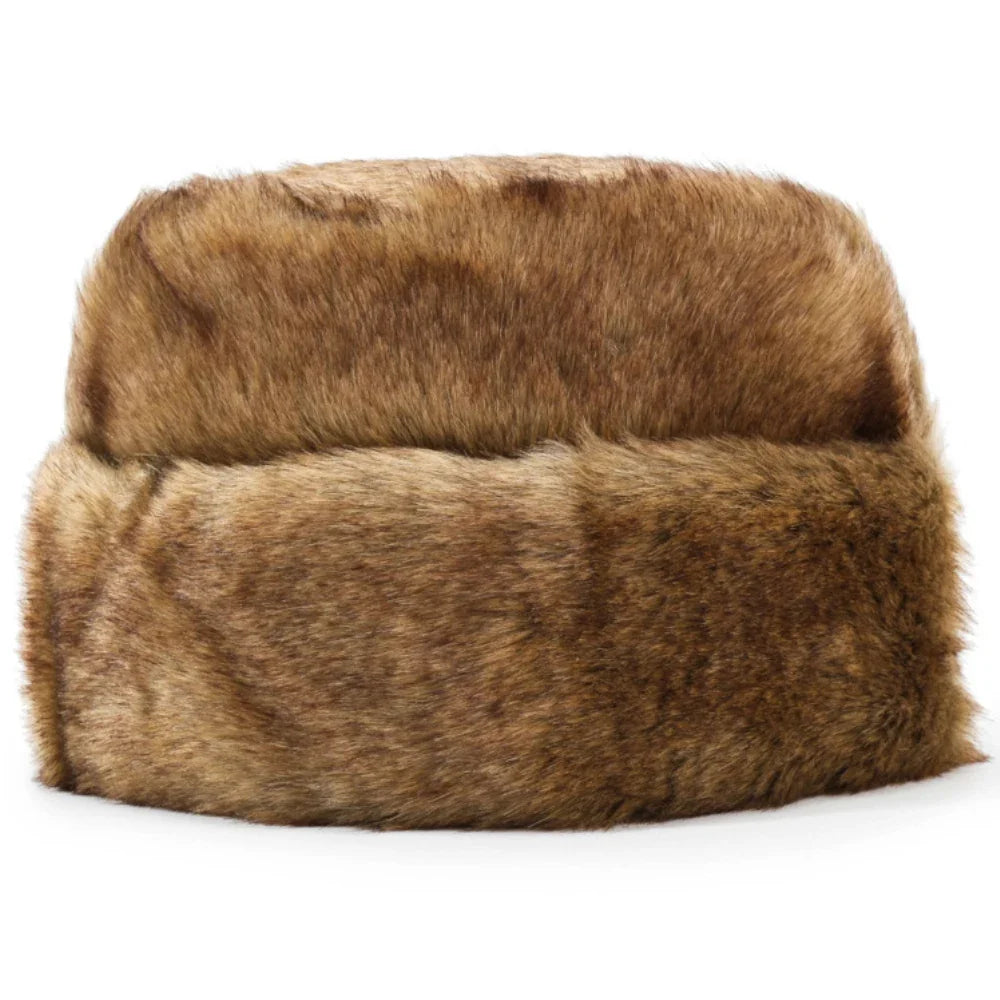 Thick Warm Winter Hats for Men Classic Faux Fur Russian Hat Male Snow Ski Earflap Cap Bomber Hat Dad Father Russian Cap