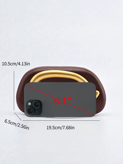 Metal Closure Clutch Evening Bags For Women Luxury Designer Handbag MINI wallet Vintage Elegant Oval Box Chain Strap Shoulder