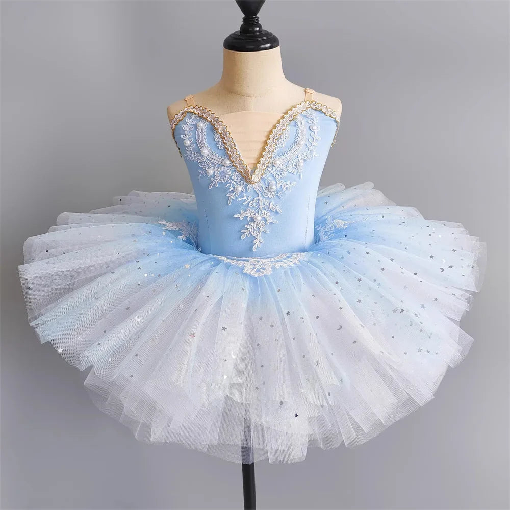 Summer Ballet Dress Girl Dance Costumes Ballet Leotards Casual Kids Dresses Tutu Ballerine Girls Clothes Vestidos Children's Day