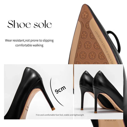 Women's High Heels Spring New Collection Simple Beige Business Women's Shoes