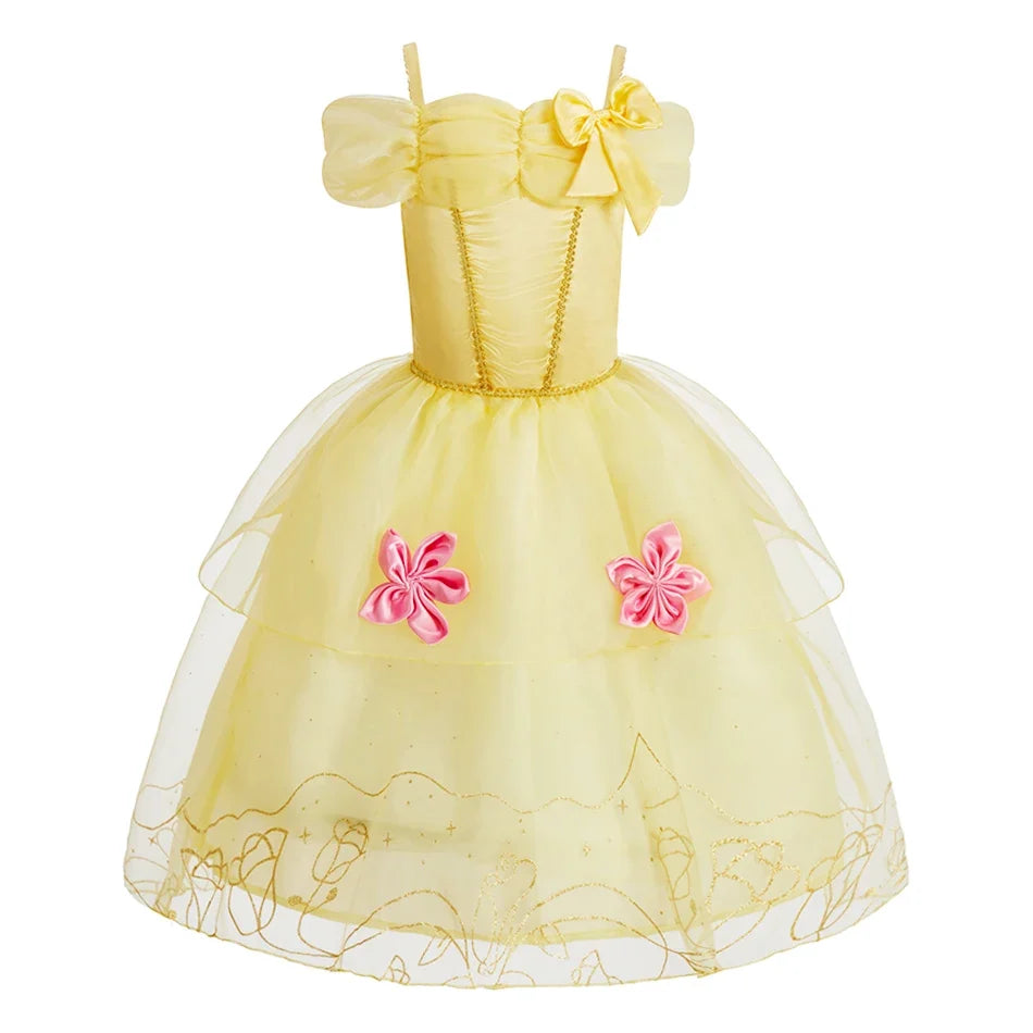Girls Halloween Belle Dresses Girl Snow White Dress Kids Christmas Carnival Cosplay Clothes Children Princess Costumes