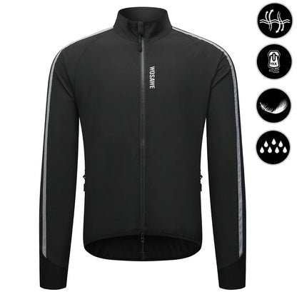 Men's Cycling Windbreaker Ultralight Reflective Windproof Jacket Men MTB Road Bike Wind Coat Long Sleeve Bicycle Clothing