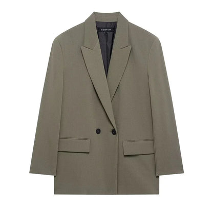 Women's Tailoring Blazers Straight Office Blazer for Women New in Outerwears Casual Blazer Woman Long Sleeve Lady Jackets