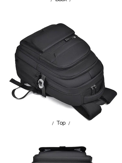 A Multi-layer Waterproof And Stylish Backpack Oxford Large-capacity Simple Commuter Out-of-town Student Backpack