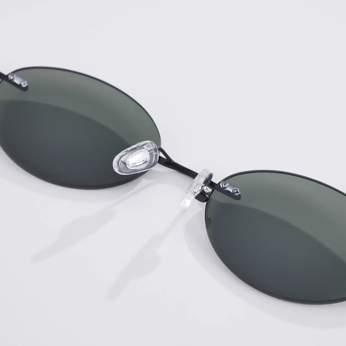 Fashion Frameless Women Polarized Sunglasses Travel Photography Sunglass Pure Titanium Frame Men Punk Sun Glasses Shades UV400
