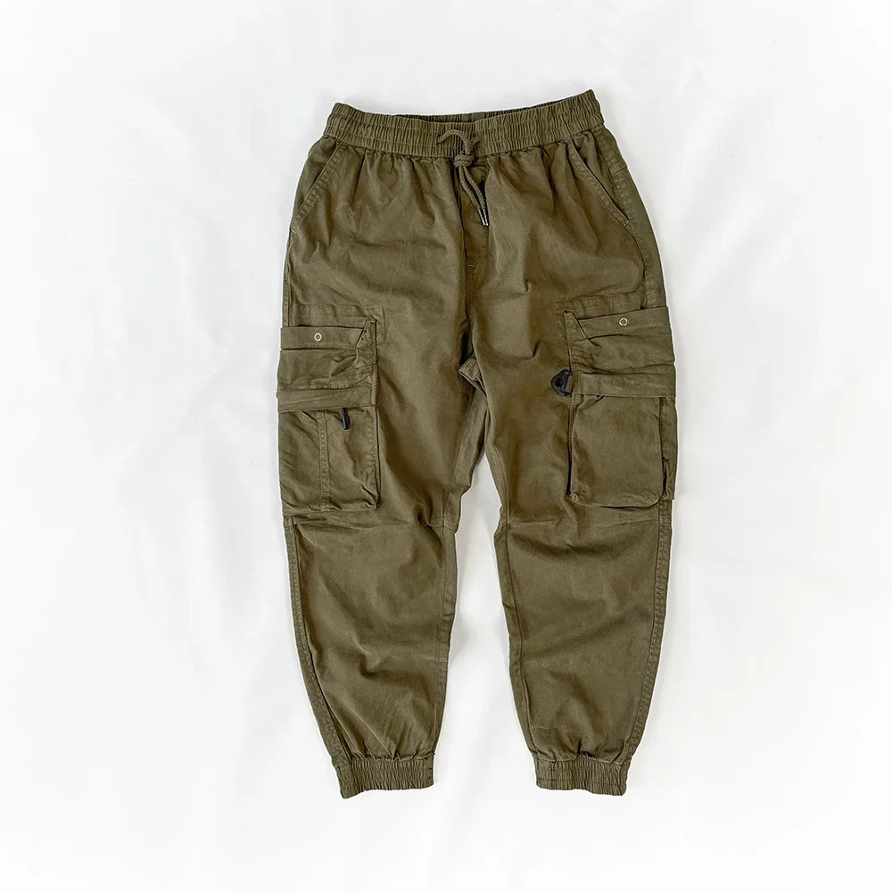 American Vintage Functional Cargo Pants Men Clothing High Quality Khaki Casual Jogging Pants Harajuku Tactical Joggers Trousers