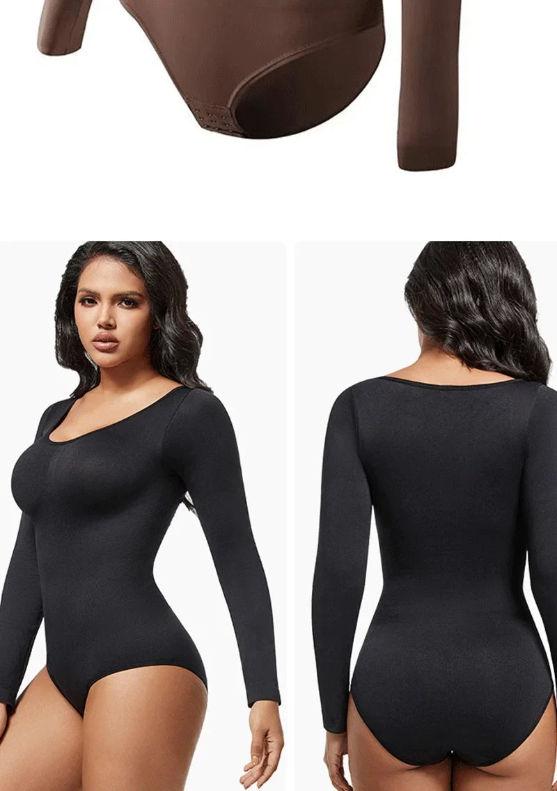 Body Shapewear Bodysuit Tummy Control Women Hooks Crotch Body Shaper Jumpsuit for Abdomen Control