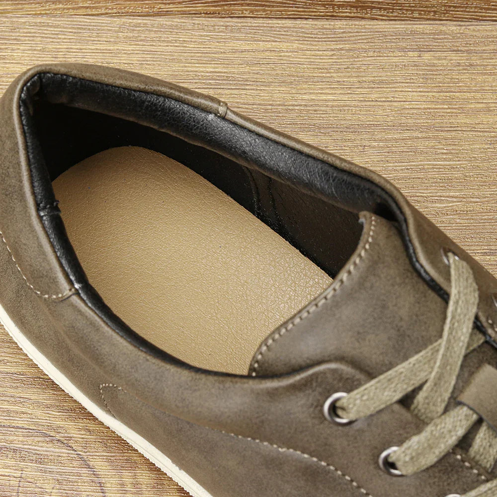 Men's casual shoes 2025 brand fashion comfortable leather shoes men