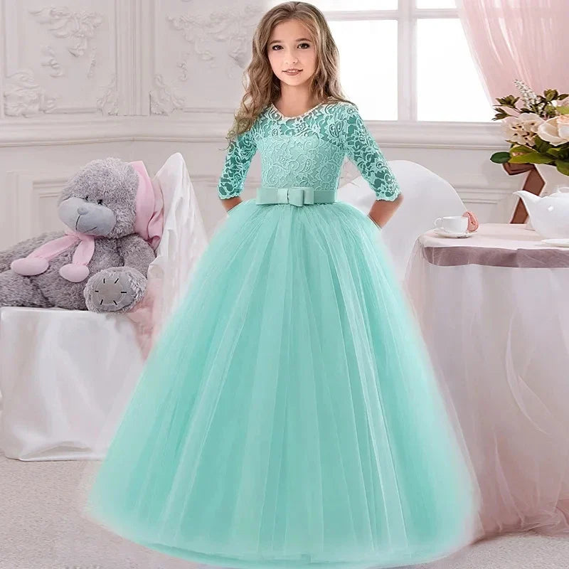 Children Princess Girls Party Wear Kids Christmas Dress Girl's Birthday Dress Baby Girl Wedding Banquet Clothes 3-14 Years
