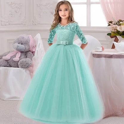 Children Princess Girls Party Wear Kids Christmas Dress Girl's Birthday Dress Baby Girl Wedding Banquet Clothes 3-14 Years