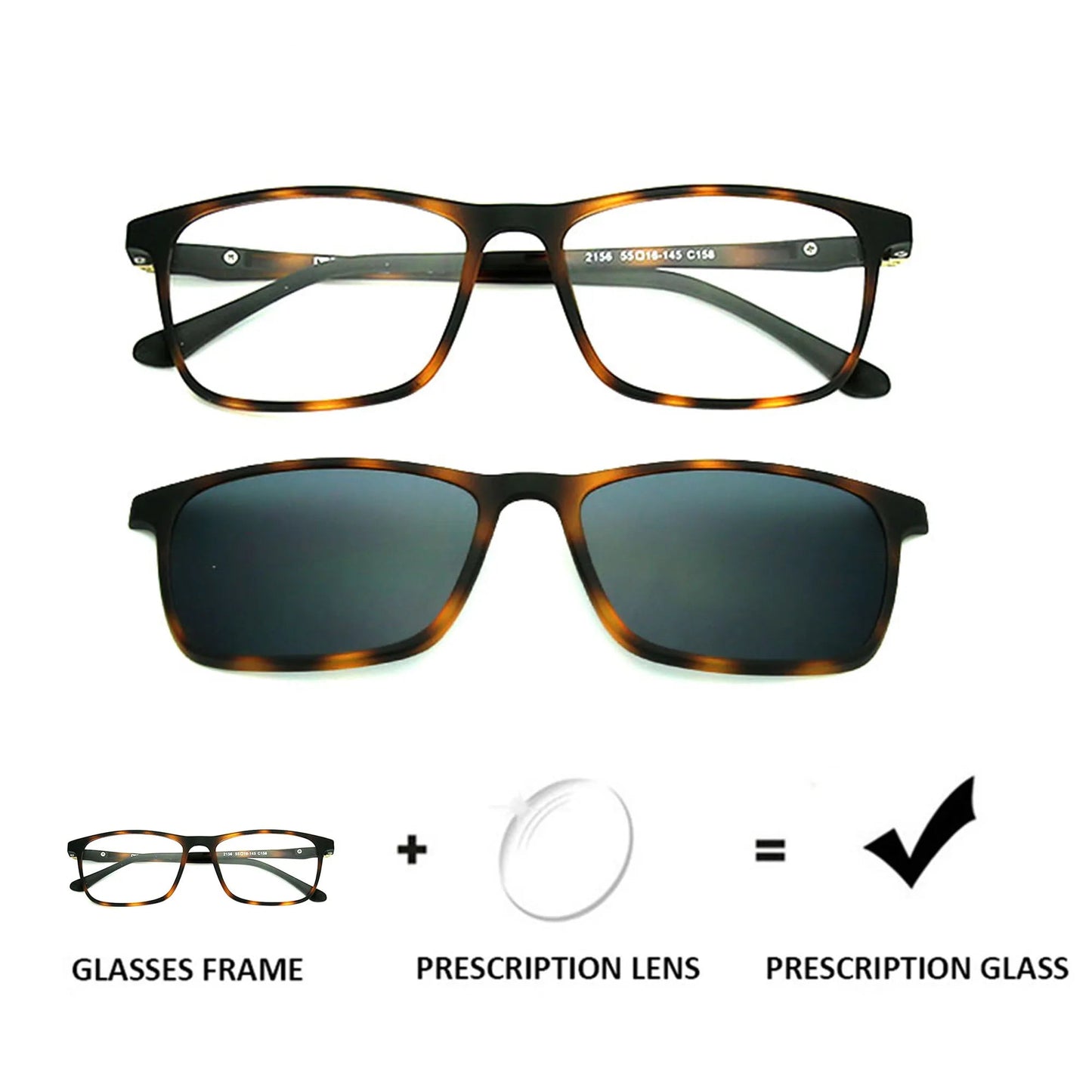 Optical Prescription Sunglasses Men Polarized UV400 Progressive Sun Glasses Myopia Hyperopia Eyeglasses Male TR90 Frame