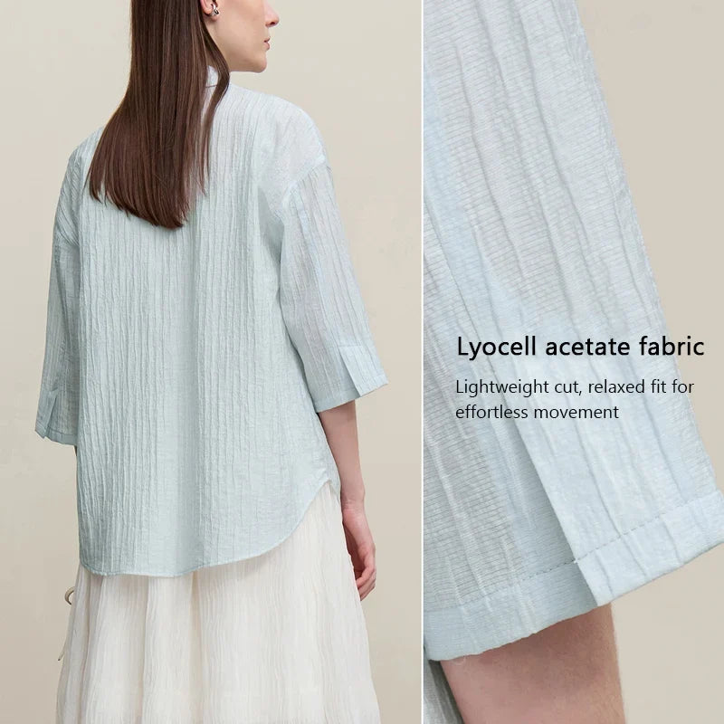 Women's Blazer 2026 Summer New Notch Lapel Single Breasted Drop Shoulder Jacket Casual Midi Length Coat For Women 12652002