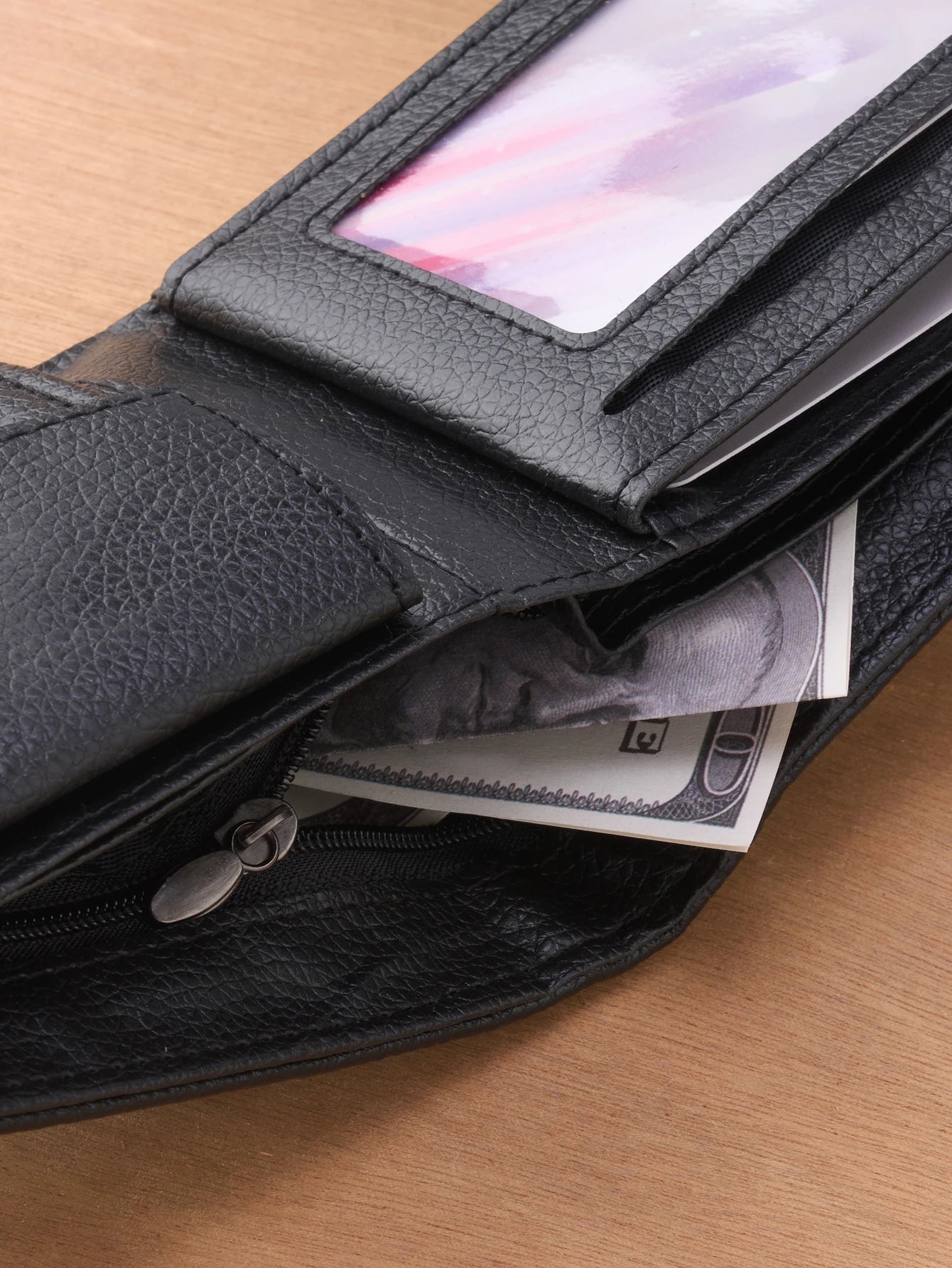 Men Wallets Leather Zipper Purse Man Business Casual Slim Card Horders Quality Male Short Multi-card Wallet Coin Pocket Purse