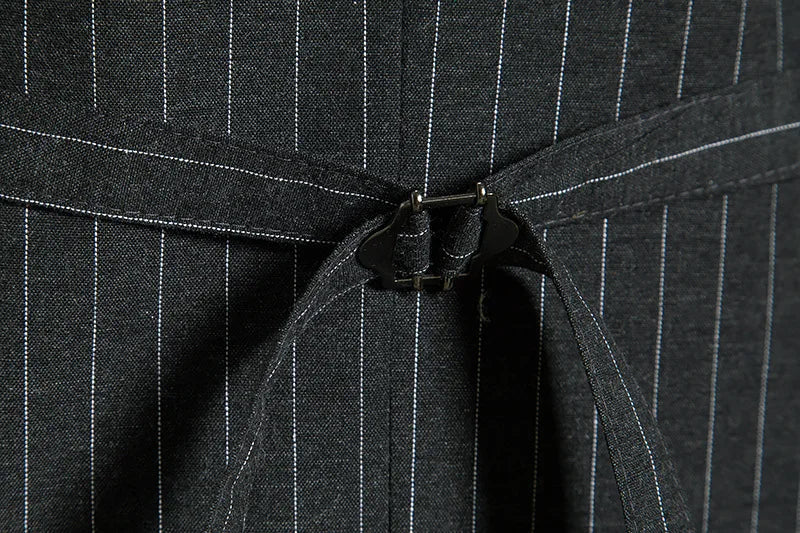 Men's Suit Vest Striped Single Breasted Waistcoat Stylish Mail Suit Retro Vest Wedding Business Banquet Daily Groomsman Uniform