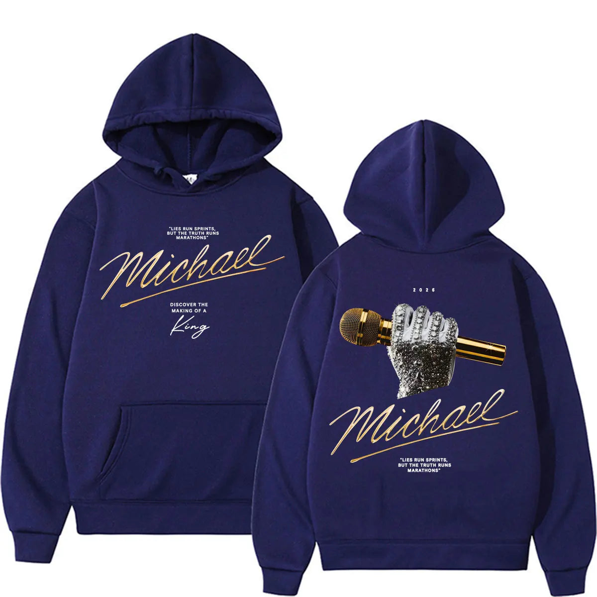 Michael Jackson King of Pop 2026 Movie Hoodies Men Women Fashion Retro High Street Sweatshirts Casual Cozy Long Sleeve Pullovers