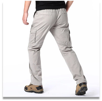 Plus Size Men's Cargo Pants Casual Loose Multi Pocket High Quality Cotton Pants Long Trousers Mens Jogger Pants 5XL 6XL