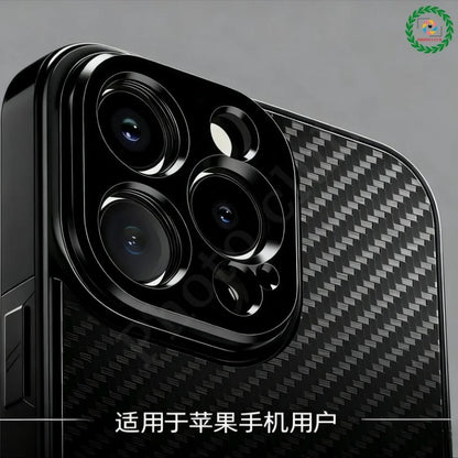 17mm Carbon Fiber Thread Phone Case For iPhone 17 Pro Max 17mm Interface Phone Case iPhone 17 Series Photography Accessories