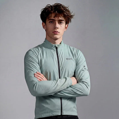 Men Long Sleeve Windbreaker Sports Trench Lightweight Windproof Hiking Fitness Bicycle Coat UPF 50+ Outdoor Outfit Packable