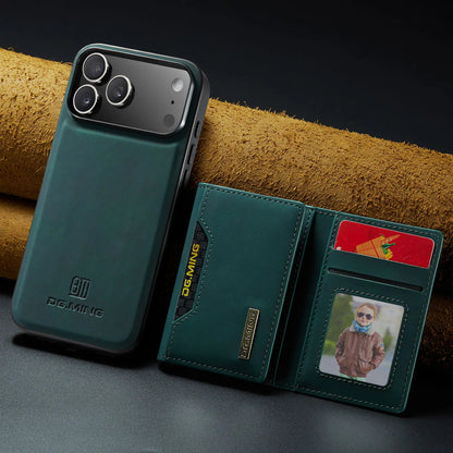 Luxury Leather Phone Case for IPhone 17 Pro Max Air16E 16 14 15 Plus 13 12 11 Pro Max Magnetic Detachable Card Stand Wallet