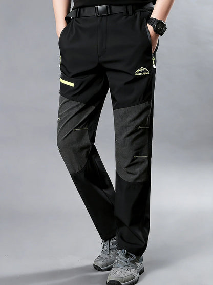 Free Belt Outdoor Cargo Pants Men Hiking Camping Quick Dry Pant Waterproof Elastic Spring Summer Climbing Trekking Trousers