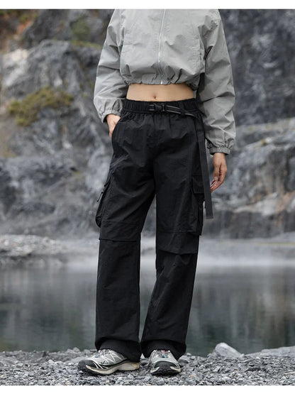 Outdoor Hiking Pants Male Waterproof Wear-Resistant Trekking Paratrooper Trousers Autumn Breathable Mountaineering Cargo Pants