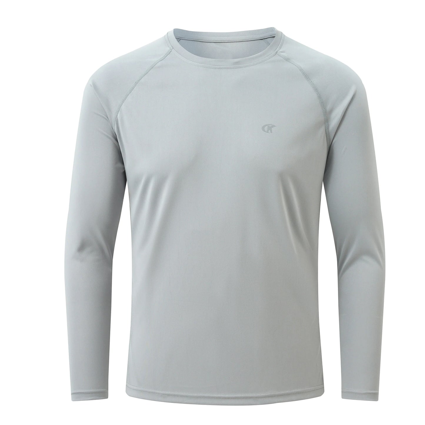 Men UPF 50+ Long Sleeve T-Shirt, Rash Guard Breathable Tops, Pullover Shirt for Sport Fishing Hiking Running Beach Surfing