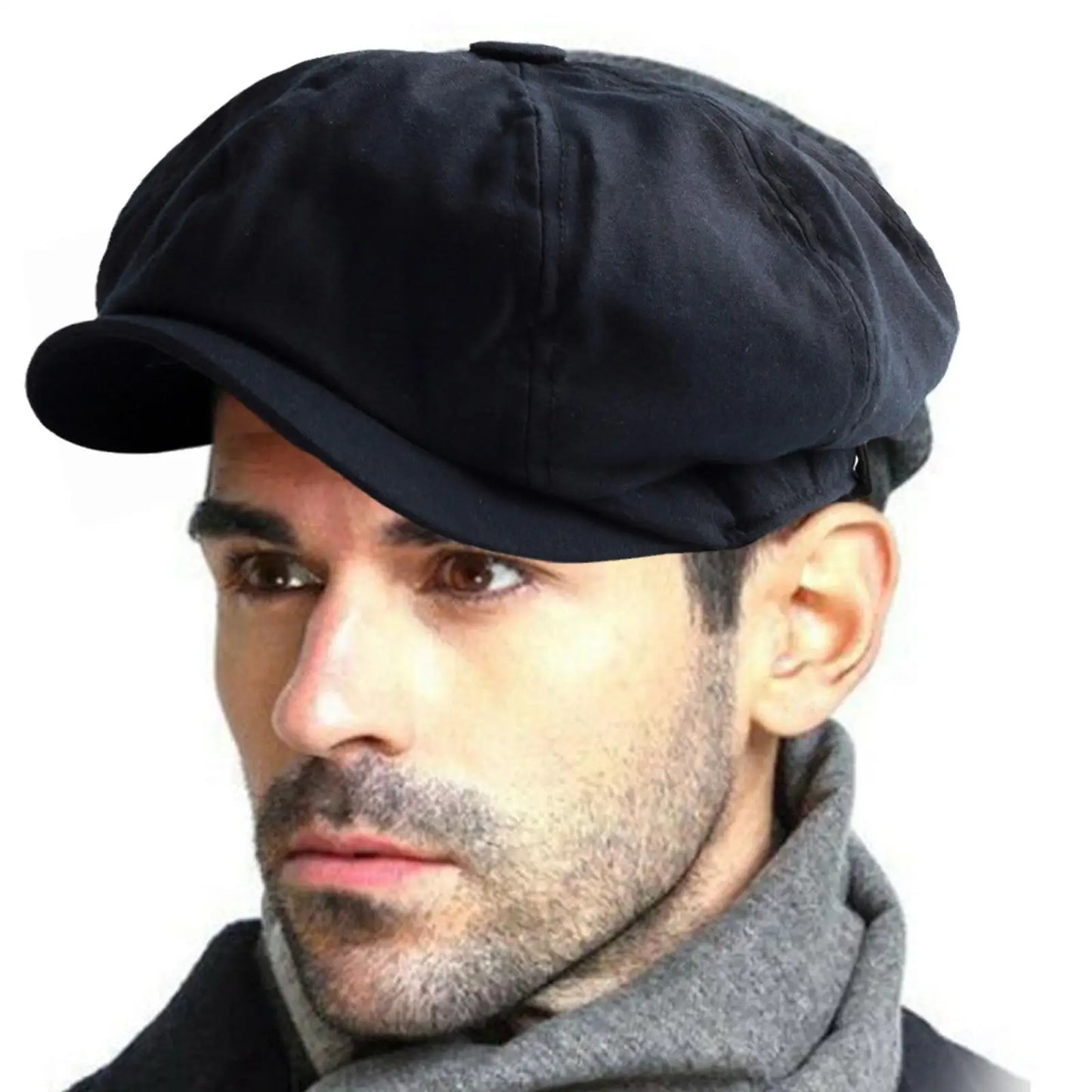 British Style Newsboy Men Cotton Ascot Dad Khaki Male Spring Autumn Vintage Brand Octagonal Flat