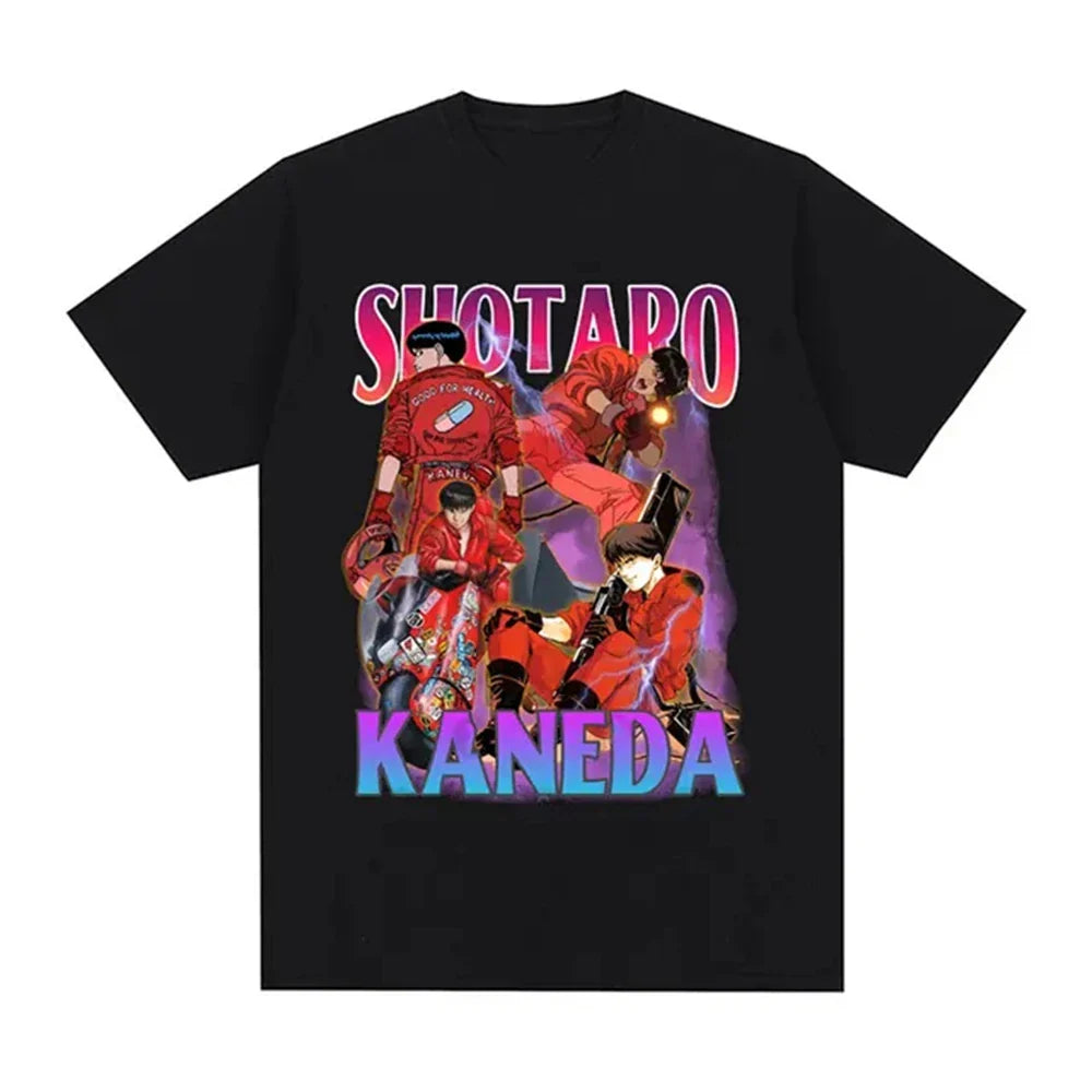 Japanese Anime Neo Tokyo Akira T Shirt Movie Science Fiction Manga Shotaro Kaneda Men Short Sleeve T Shirts 100% Cotton 72417